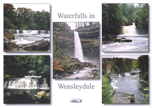 Waterfalls in Wensleydale postcards